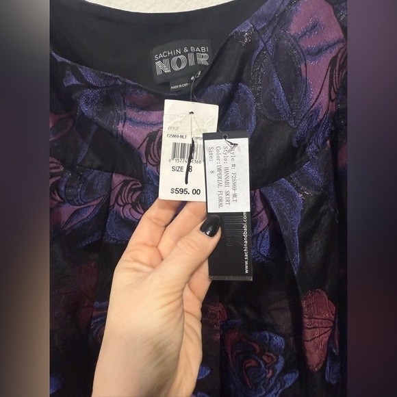NWT Sachin + Babi Noir Hannabi Skirt in Imperial Floral size 8 - Picture 7 of 8